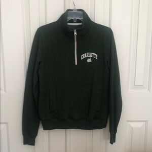 Charlotte 49ers Green Quarter Zip Pullover